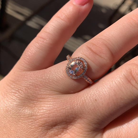 Morganite rose gold ring - Picture 6 of 6